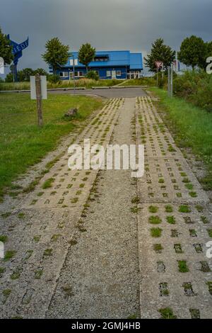 Wanderlandschaft an der ehemaligen innerdeutschen Grenze Stockfoto