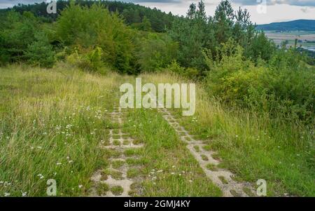 Landcsape entlang der innerdeutschen Grenze Stockfoto