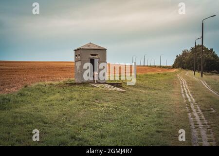 Landcsape entlang der innerdeutschen Grenze Stockfoto