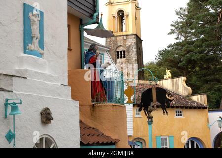 Das Mauthaus Portmeirion Stockfoto