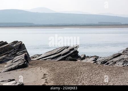 Afon Dwyryd-Mündung in der Nähe von Pothmadog Stockfoto
