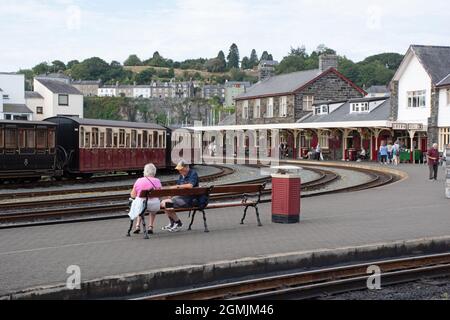 Porthmadog Station Stockfoto