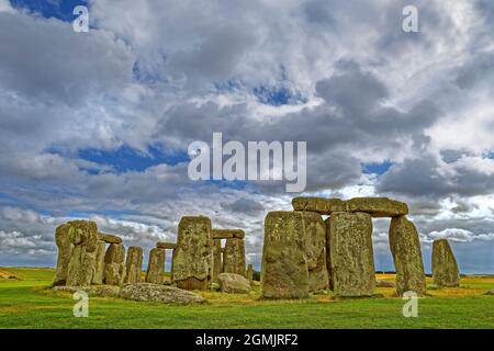 Stonehenge Stone Circle auf der Salisbury Plain in Wiltshire, England. Stockfoto