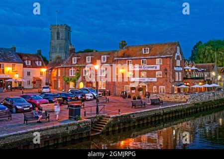 River Frome in Wareham Village, Isle of Purbeck, Dorset, England. Stockfoto