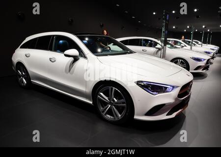 Mercedes-Benz CLA 200 Shooting Brake auf der IAA in Frankfurt vorgestellt. Deutschland - 10. September 2019 Stockfoto