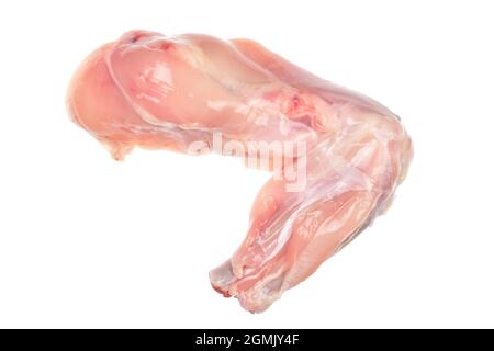 Roh Chicken Wing isoliert auf weißem Hintergrund mit Beschneidungspfad Stockfoto