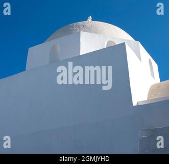 Traditionelle griechische Kirche in Chora, Folegondros, Griechenland Stockfoto