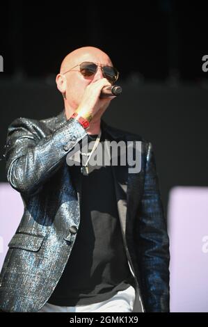 18. September 2021, Leeds, South Yorkshire, U.K: Heaven 17 Performing at , Lets Rock 80s , Leeds , UK , 18.09.2021 (Bildnachweis: © Robin Burns/ZUMA Press Wire) Stockfoto