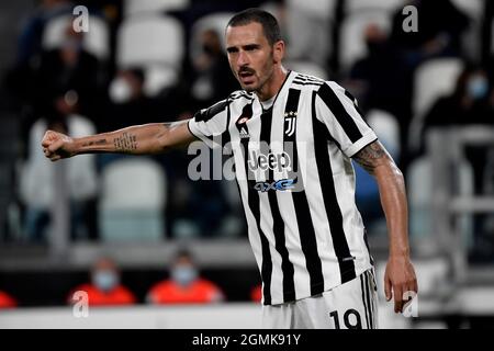 Turin, Italien. 19. September 2021. Während des Fußballspiels der Serie A 2021/2022 zwischen dem FC Juventus und dem AC Mailand im Allianz-Stadion in Turin (Italien), 19. September 2021. Foto Andrea Staccioli/Insidefoto Kredit: Insidefoto srl/Alamy Live News Stockfoto