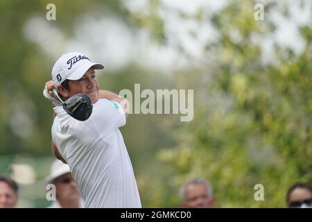 CROMVOIRT, NIEDERLANDE - 17. SEPTEMBER : Rhys Enoch of Wales während des 2. Tages der Dutch Open 2021 auf Bernardus Golf am 17. September 2021 in Cromvoirt, Niederlande (Foto: Henk Seppen/Orange Picts) Stockfoto