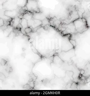 Realistische weiße graue Marmorstruktur. Hintergrund für Grußkarte, architektonisches Interieur und dekorativ. Stock Vektor