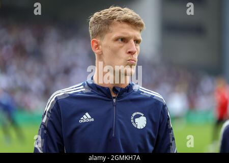 Kopenhagen, Dänemark. September 2021. Jens Etappe des FC Kopenhagen vor dem 3F Superliga-Spiel zwischen dem FC Kopenhagen und dem FC Midtjylland in Parken in Kopenhagen. (Foto: Gonzales Photo/Alamy Live News Stockfoto