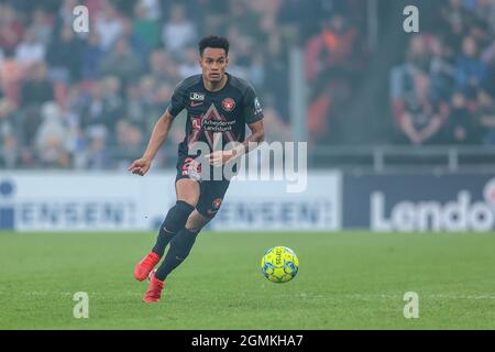 Kopenhagen, Dänemark. September 2021. Paulinhos (29) aus dem FC Midtjylland beim 3F Superliga-Spiel zwischen dem FC Kopenhagen und dem FC Midtjylland in Parken in Kopenhagen. (Foto: Gonzales Photo/Alamy Live News Stockfoto