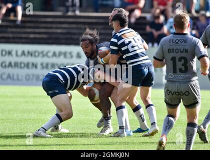 Während des Wettkampfs der Betfred Championship zwischen Featherstone Rovers V Sheffield Eagles am 19. September im Millennium Stadium, Featherstone, Großbritannien Stockfoto