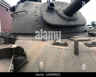 M48A1 Panzerrevolver und Geschützmantel Stockfoto