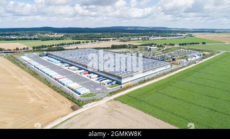 Lager, Transport- und Versandzentrum Stockfoto