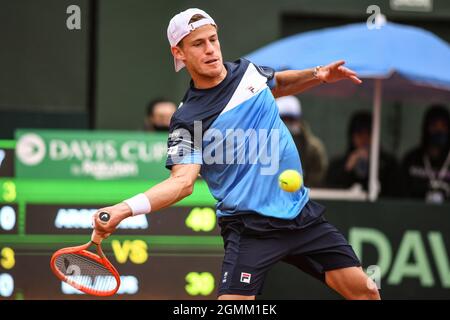 Davis Cup 2021 (Buenos Aires): Diego Schwartzman (Argentinien) Stockfoto