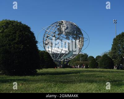 The Unisphere - Flushing Meadows , Corona Park, Queens New York, September 2021 Stockfoto