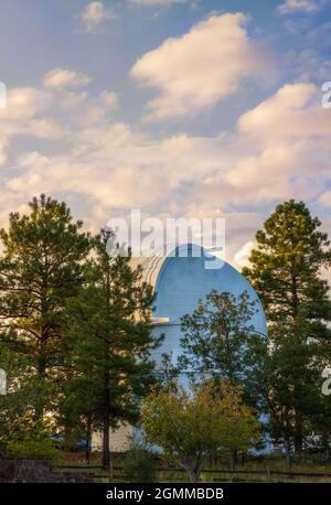 Flagstaff Arizona - 11. September 2021: Lowell Observatory auf dem Mars Hill in Flagstaff Arizona. Stockfoto