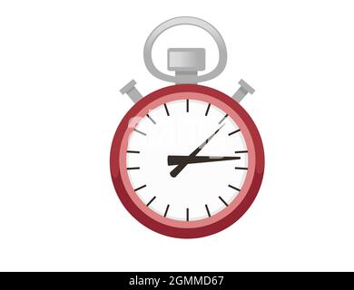 Klassische Design mechanische Stoppuhr Vektor-Illustration auf weißem Hintergrund Stock Vektor