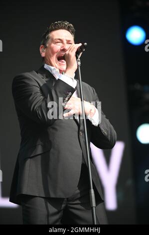 Tony Hadley bei der Aufführung im , Lets Rock 80s , Leeds , Großbritannien , 18.09.2021 Stockfoto