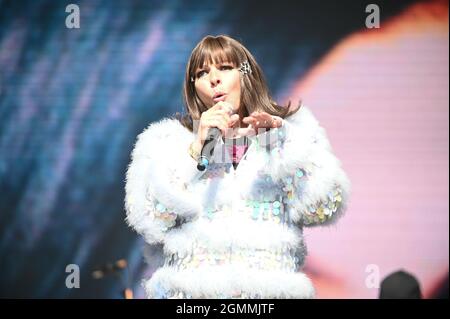 Betty Boo mit Auftritt bei , Lets Rock 80s , Leeds , Großbritannien , 18.09.2021 Stockfoto