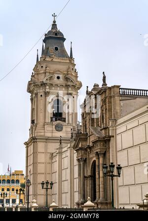 Die Kathedrale von Lima in Peru Stockfoto