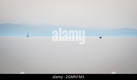 Am Bodensee, in der Nähe von Friedrichshafen Stockfoto