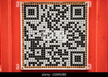 Folkestone Triennale 2021 - Mosaic QR Codes by Stockfoto