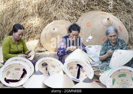 Tägliches Leben in der Provinz Binh Dinh in Zentralvietnam Stockfoto