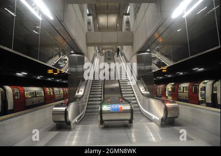 London, Großbritannien. September 2021. Die U-Bahnstation Battersea Power Station an der Northern Line wird eröffnet. Kredit: JOHNNY ARMSTEAD/Alamy Live Nachrichten Stockfoto