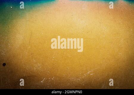 Abstrakt bunte zerkratzte Film Textur Hintergrund mit schweren Korn, Staub und leichte Leck Stockfoto