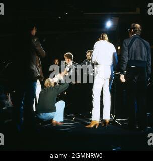 Herbie Hancock, amerikanischer Jazz-Pianist, beim Jazz Fest Berlin, Philharmonie, 1977. Herbie Hancock, amerikanische Jazzpianistin, Jazz Fest Berlin, Philharmonie, 1977. Stockfoto