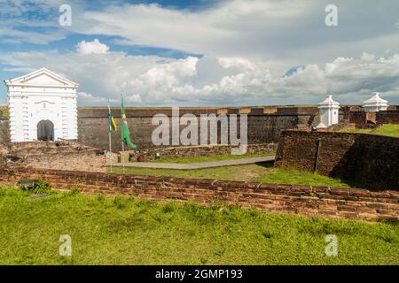 Tor der Festung St. Joseph (Sao Jose) in Macapa, Brasilien Stockfoto