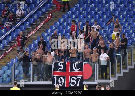 Rom, Italien. 19. Sep, 2021. Während des vierten Tages der Serie A Meisterschaft SS Lazio gegen Cagliari Calcio am 19. September 2021 im Stadio Olimpico in Rom, Italien (Foto von Domenico Cippitelli/Pacific Press/Sipa USA) Credit: SIPA USA/Alamy Live News Stockfoto