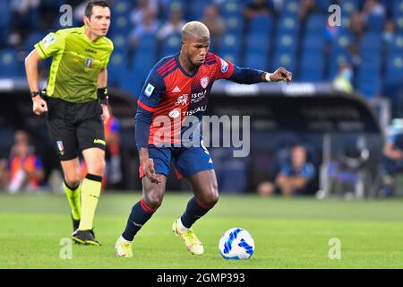 Rom, Italien. September 2021. Keita Baldé am vierten Tag der Serie A Meisterschaft SS Lazio gegen Cagliari Calcio am 19. September 2021 im Stadio Olimpico in Rom, Italien (Foto von Domenico Cippitelli/Pacific Press/Sipa USA) Quelle: SIPA USA/Alamy Live News Stockfoto