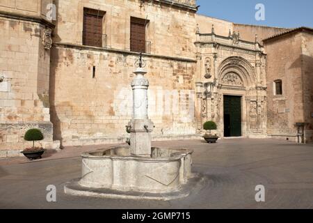 La Asunción Kirche. Biar, Alacant. Comunitat Valenciana. Spanien Stockfoto