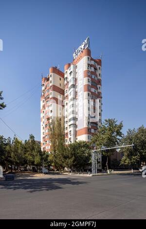 Ruinen des ehemaligen Hotels Chorsu, Taschkent, Usbekistan Stockfoto