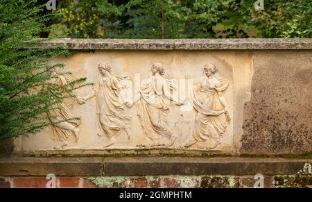 Bridge End Garden, Saffron Walden, Essex. VEREINIGTES KÖNIGREICH Stockfoto