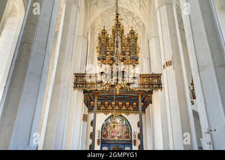 Danzig, Kathedrale innen, HDR-Bild Stockfoto