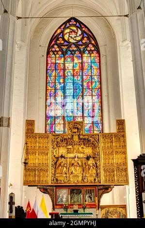 Danzig, Kathedrale innen, HDR-Bild Stockfoto