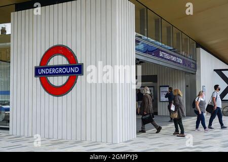 Londoner U-Bahn-Station Battersea Power Station auf der Northern Line, London, England, Großbritannien Stockfoto