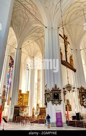 Danzig, Kathedrale innen, HDR-Bild Stockfoto