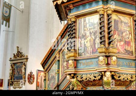 Danzig, Kathedrale innen, HDR-Bild Stockfoto