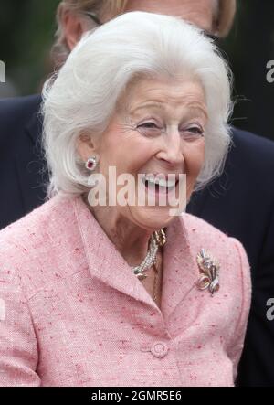 Prinzessin Alexandra während des königlichen Besuchs der RHS Chelsea Flower Show im Royal Hospital Chelsea, London. Bilddatum: Montag, 20. September 2021. Stockfoto