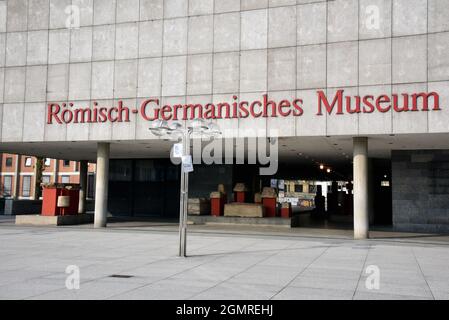 Köln, Deutschland. September 2021. Das Römisch-Germanische Museum der Stadt Köln. Quelle: Horst Galuschka/dpa/Alamy Live News Stockfoto