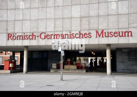 Köln, Deutschland. September 2021. Das Römisch-Germanische Museum der Stadt Köln. Quelle: Horst Galuschka/dpa/Alamy Live News Stockfoto