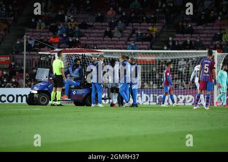 Barcelona, Spanien. September 2021. Spanisches Fußballspiel La Liga FC Barcelona gegen CGranada im Camp Nou Stadion. September 20, 2021 Yan Brice Eteki 999/JGS/CORDONPRESSKordon Press Credit: CORDON PRESS/Alamy Live News Stockfoto