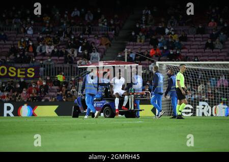 Barcelona, Spanien. September 2021. Spanisches Fußballspiel La Liga FC Barcelona gegen CGranada im Camp Nou Stadion. September 20, 2021 Yan Brice Eteki 999/JGS/CORDONPRESSKordon Press Credit: CORDON PRESS/Alamy Live News Stockfoto