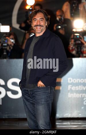 San Sebastian, Spanien. September 2021. Javier Bardem kommt im Hotel Maria Cristina in San Sebastian zur 69. Ausgabe des Filmfestivals, San Sebastian 20. September 2021 Quelle: CORDON PRESS/Alamy Live News Stockfoto